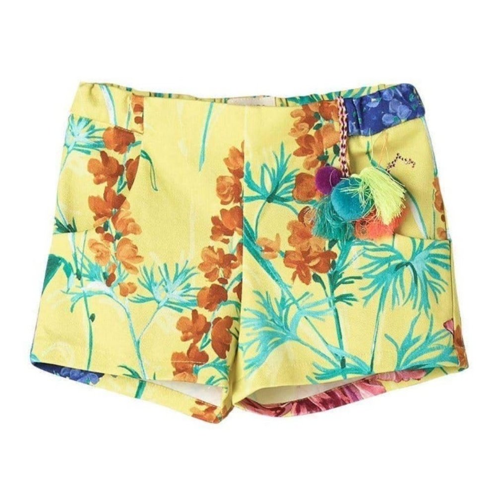 NANOS FLORAL YELLOW SHORTS